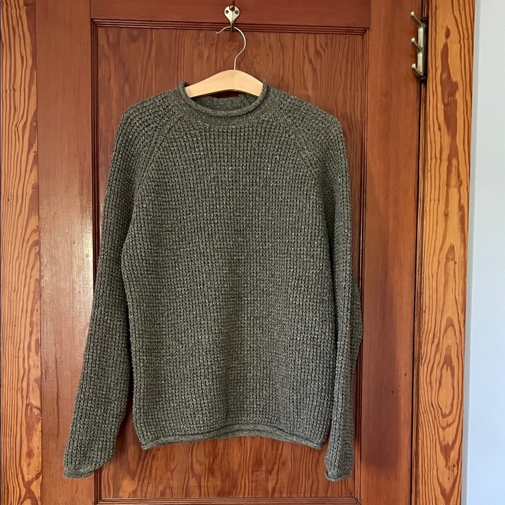 Wellen Men's Olive Knit Rollneck Sweater